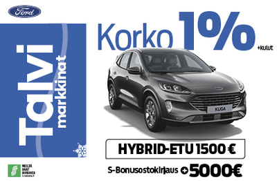 Tammikuussa Kuga ladattavan Hybridin ostajalle 1500€ HYBRID-ETU!
